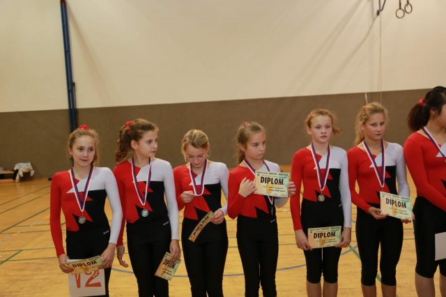 Oblastní závod TeamGym Mini, Junior I. a II. - Dvůr Králové nad Labem 30.11.2014